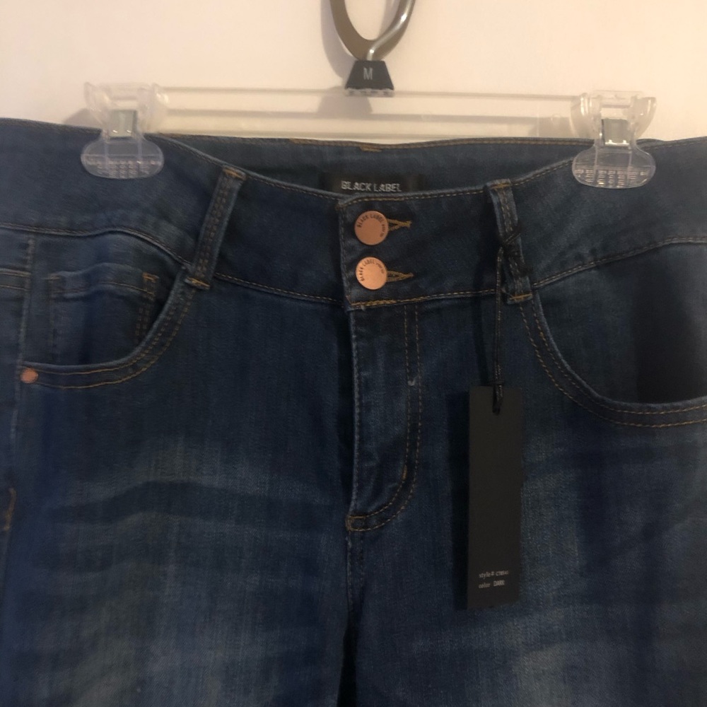 Black Label mid rise ankle skinny jeans